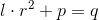 l\cdot r^2+p=q