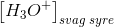 \left [ H_3O^+ \right ]_{svag\; syre}