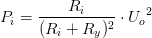P_i=\frac{R_i}{(R_i+R_y)^2}\cdot {U_{o}}^{2}