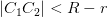\left | C_1C_2 \right |< R-r