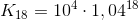 K_{18}=10^4\cdot 1,04^{18}