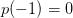 p(-1 )=0