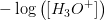 -\log\left ([H_3O^+] \right )