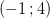 (-1\, ;4)