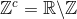 \mathbb{Z}^c = \mathbb{R} \backslash \mathbb{Z}