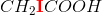 CH_2\mathbf{\color{Red} I}COOH