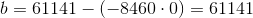b=61141-(-8460\cdot 0)=61141
