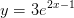 y =3 e^{2x-1}