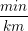 \small \small \small \frac{min}{km}