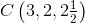 C\left ( 3,2,2\tfrac{1}{2} \right )