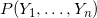 P(Y_1,\ldots, Y_n)