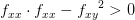 f_{xx}\cdot f_{xx}-{f_{xy}}^2>0