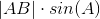|AB|\cdot sin(A)