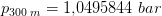 p_{300\; m}=1{,}0495844 \; bar