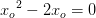 {x_o}^2-2x_o=0