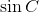 \sin C