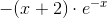 -(x+2)\cdot e^{-x}