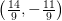 \left ( \tfrac{14}{9},-\tfrac{11}{9} \right )