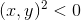 (x,y)^2 <0
