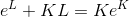 e^L+KL=Ke^K