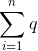 \sum_{i=1}^n q