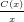 \tiny \frac{C(x)}{x}