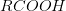 RCOOH