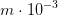 m\cdot 10^{-3}