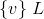 \{v\}\; L