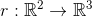 r:\mathbb{R}^2 \to \mathbb{R}^3