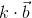 k\cdot\vec{b}