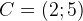 C=(2;5)