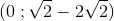(0\; ;\sqrt{2}-2\sqrt{2})