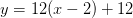 y=12(x-2)+12