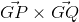 \vec{GP} \times \vec{GQ}