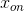 x_{on}
