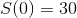 S(0)=30