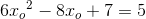 6{x_o}^2-8x_o+7=5