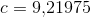 c=9{,}21975