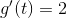 g'(t)=2