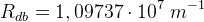 R_{db}=1,09737\cdot 10^7 \; m^{-1}