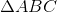 \Delta ABC