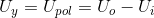 U_y=U_{pol}=U_{o}-U_i