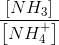 \frac{\left [ NH_3 \right ]}{\left [ NH_4^+ \right ]}
