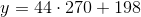 y=44\cdot 270+198