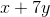 x+7y