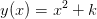 y(x)=x^2+k