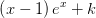 \left (x-1 \right )e^x+k