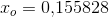 x_o=0{,}155828