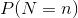 P(N = n)